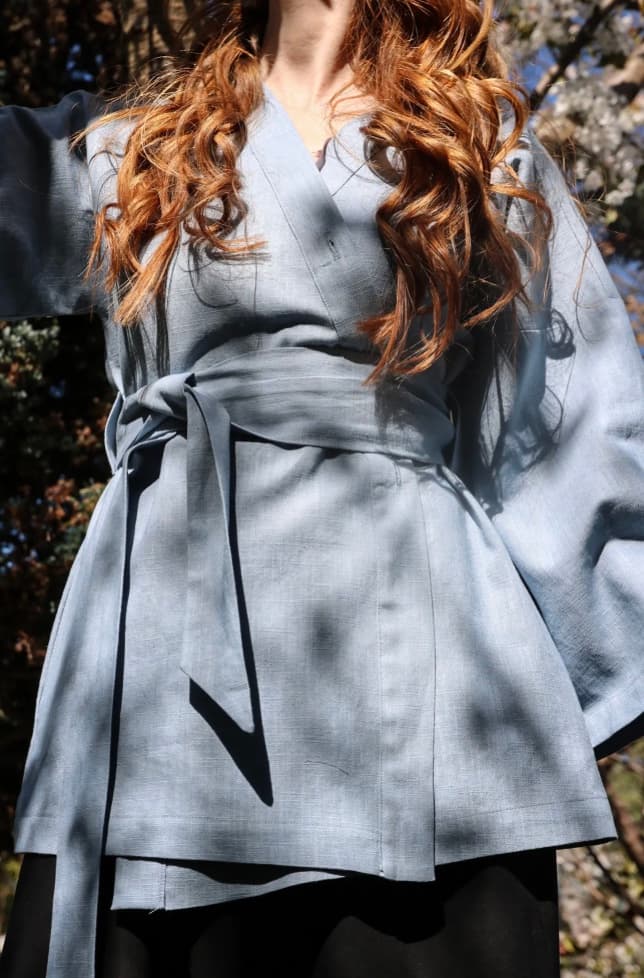 Linen kimono jacket