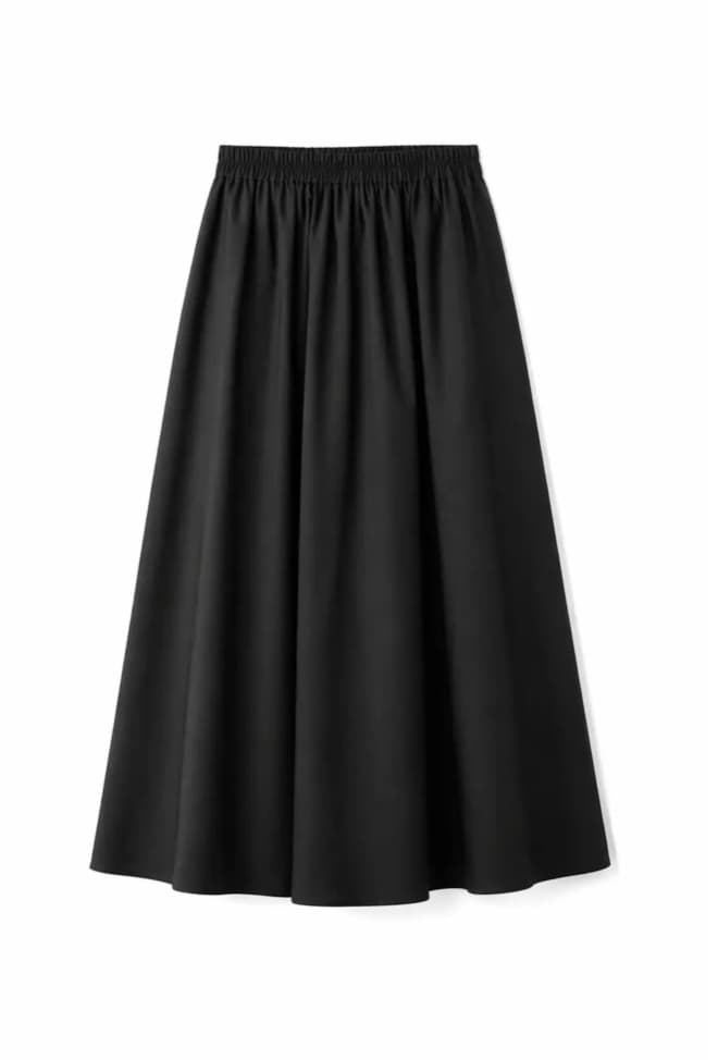 Black cotton skirt